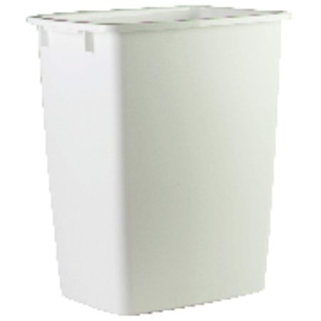 RUBBERMAID 9 gal White Plastic Open Top Trash Can 2806-TP-WHT